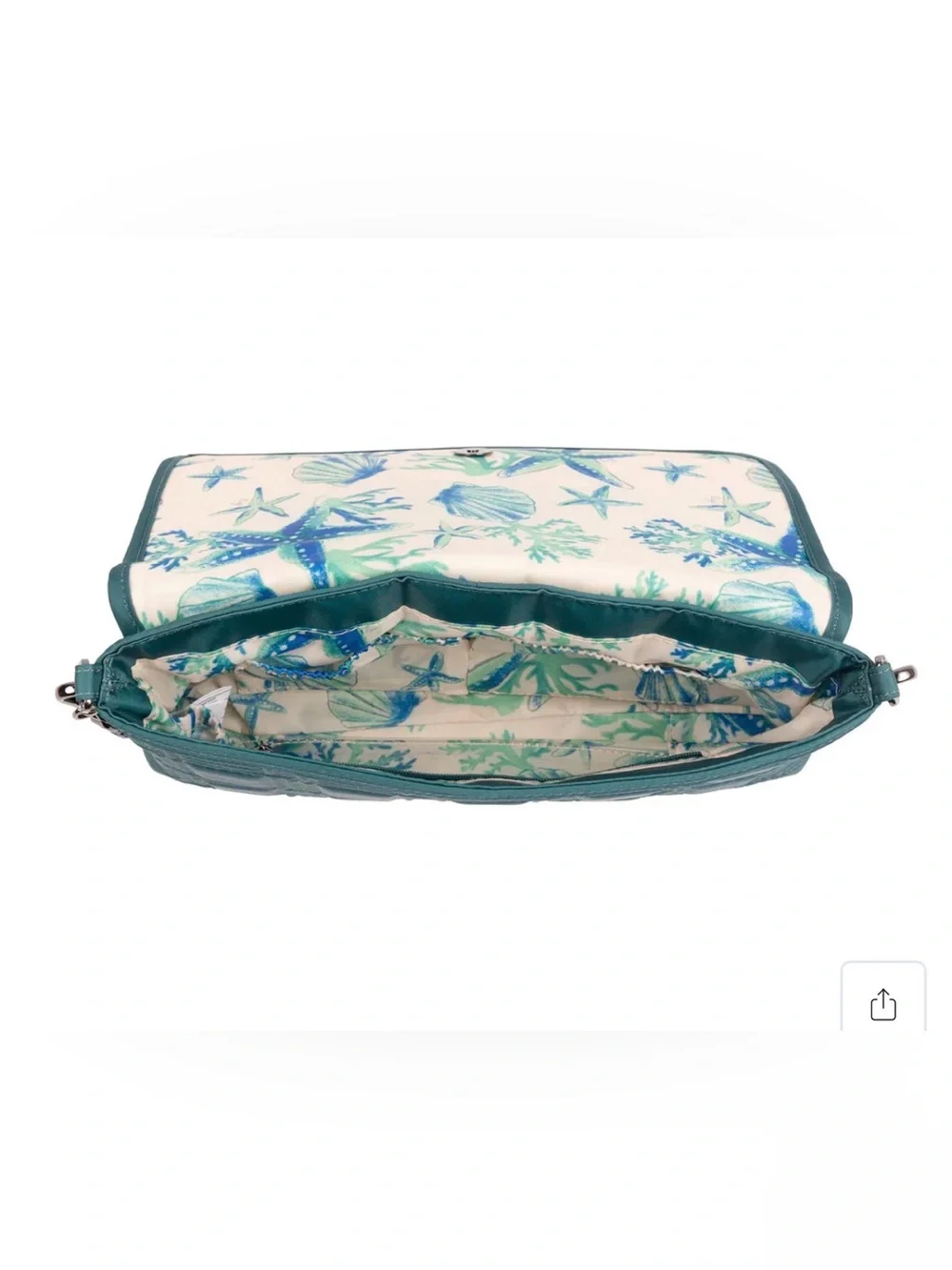 Lug Strut Shoulder Bag NWT Lagoon Teal W/Chain Strap